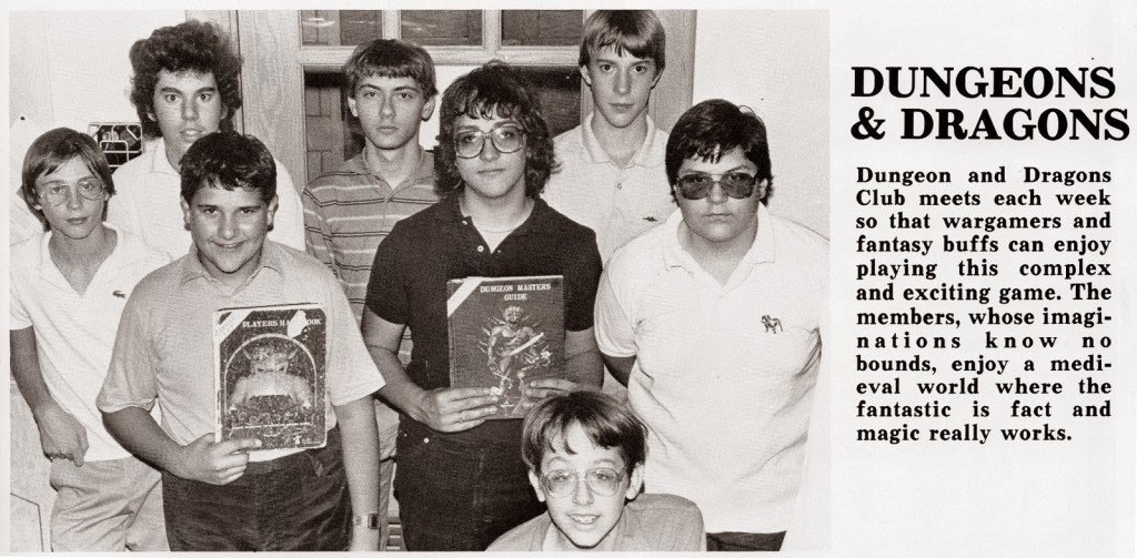 Pingry School Dungeons and Dragons Club, 1984, publié par Greyhawk Grognard